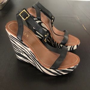 Ralph Lauren Zebra Print Sandals